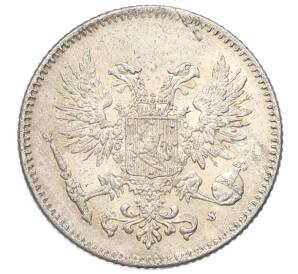 50 пенни 1917 года Русская Финляндия — Орел без корон (Временное правительство) — Фото №2