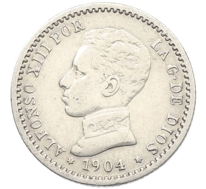 Монета 50 сентимо 1904 года Испания (Артикул: K10-4929) — Фото №1