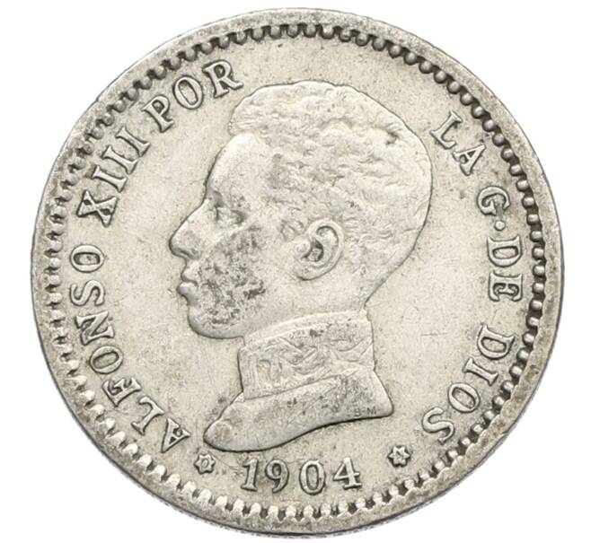 Монета 50 сентимо 1904 года Испания (Артикул: K10-4934) — Фото №1