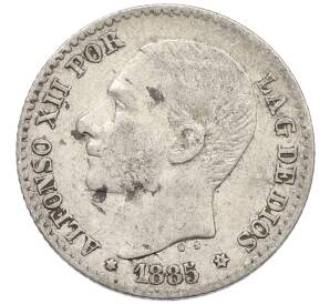 50 сентимо 1885 года Испания — Фото №1