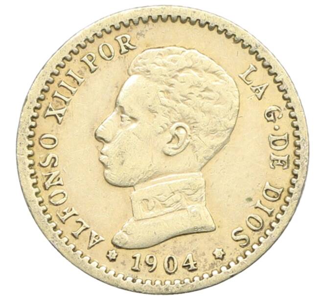 Монета 50 сентимо 1904 года Испания (Артикул: K10-4941) — Фото №1