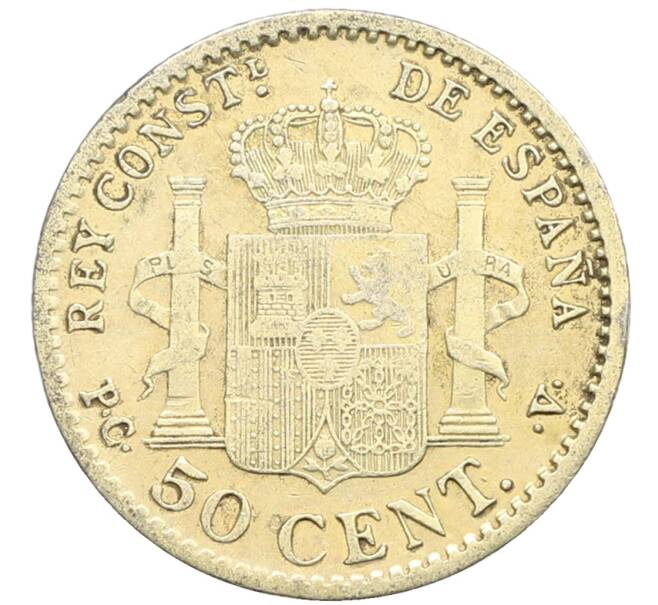 Монета 50 сентимо 1904 года Испания (Артикул: K10-4941) — Фото №2