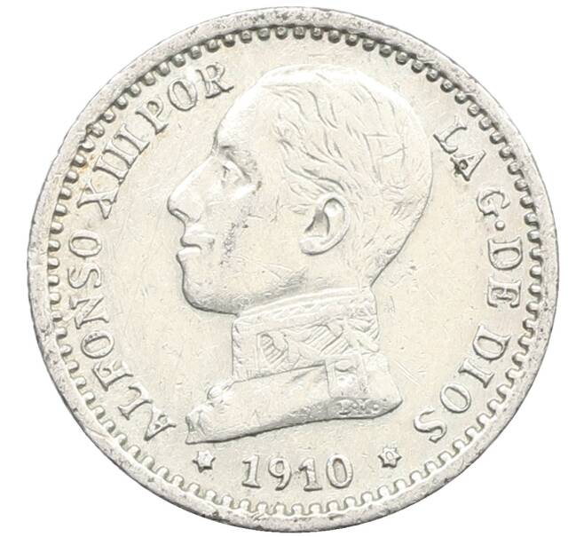 Монета 50 сентимо 1910 года Испания (Артикул: K10-4944) — Фото №1