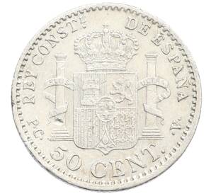 50 сентимо 1910 года Испания — Фото №2