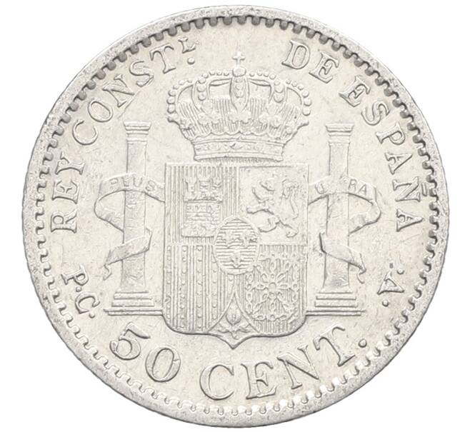 Монета 50 сентимо 1904 года Испания (Артикул: K10-4955) — Фото №2
