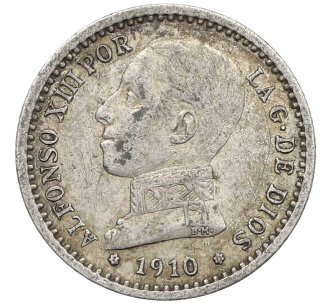 Монета 50 сентимо 1910 года Испания (Артикул: K10-4962) — Фото №1