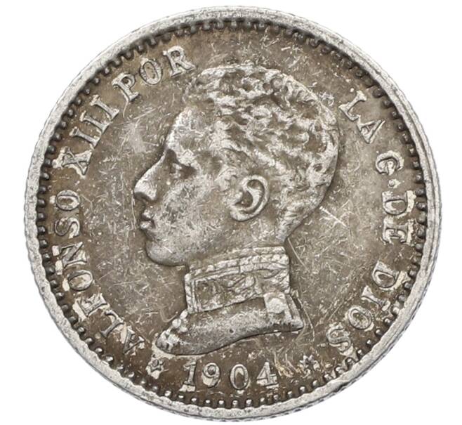 Монета 50 сентимо 1904 года Испания (Артикул: K10-4964) — Фото №1