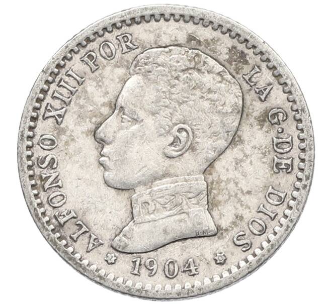 Монета 50 сентимо 1904 года Испания (Артикул: K10-4967) — Фото №1