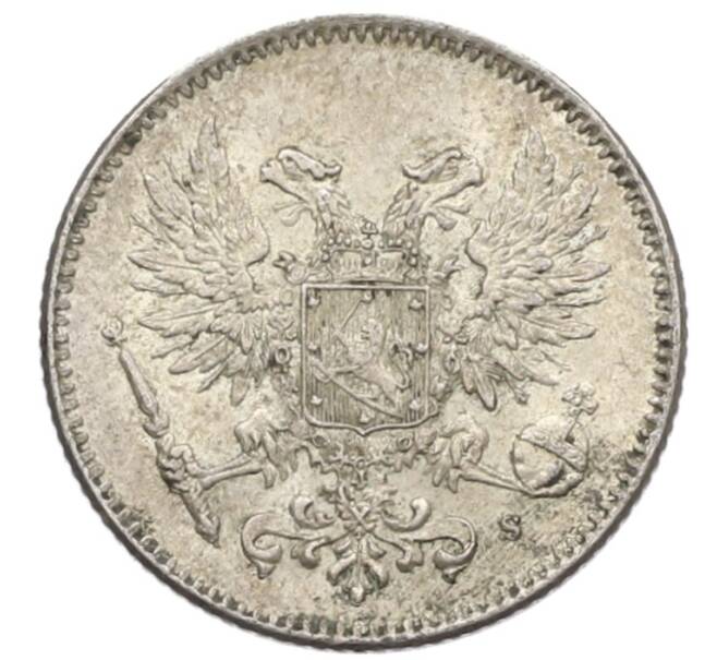 Монета 50 пенни 1917 года Русская Финляндия — Орел без корон (Временное правительство) (Артикул: K10-5326) — Фото №2