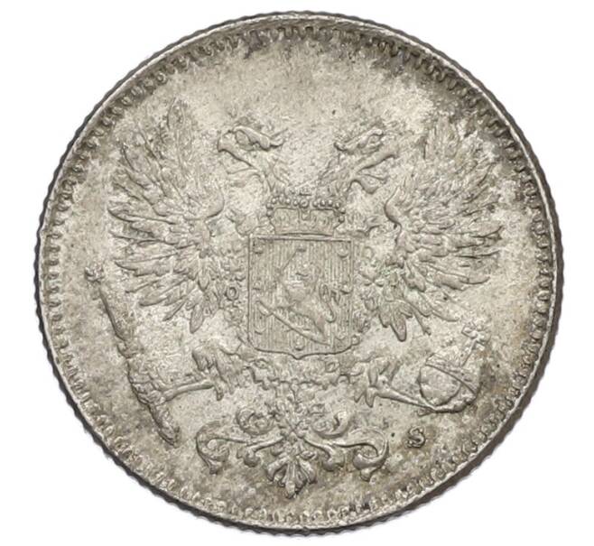 Монета 50 пенни 1917 года Русская Финляндия — Орел без корон (Временное правительство) (Артикул: K10-5327) — Фото №2