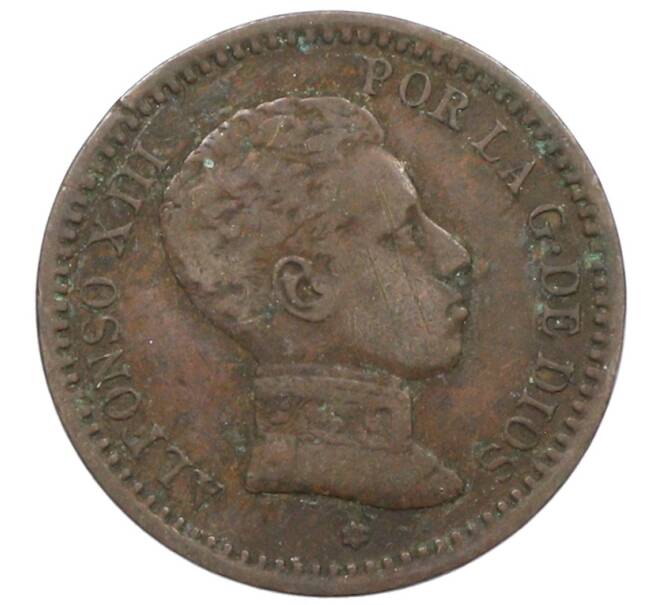 Монета 2 сентимо 1904 года Испания (Артикул: K10-5370) — Фото №1