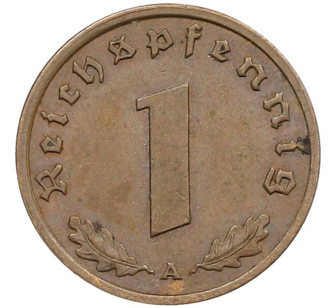 Монета 1 рейхспфенниг 1939 года A Германия (Артикул: K10-5374) — Фото №2