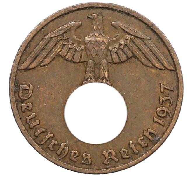 Монета 1 рейхспфенниг 1937 года F Германия (Артикул: K10-5375) — Фото №1