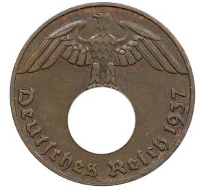 1 рейхспфенниг 1937 года E Германия — Фото №1