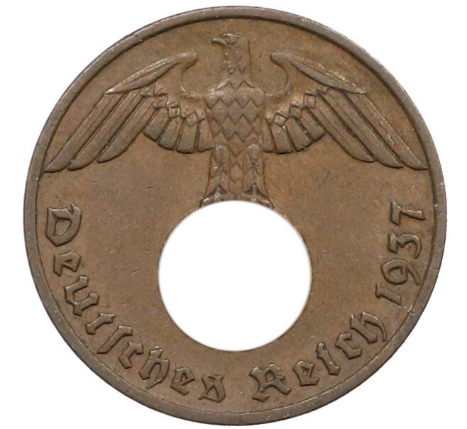 Монета 1 рейхспфенниг 1937 года F Германия (Артикул: K10-5381) — Фото №1