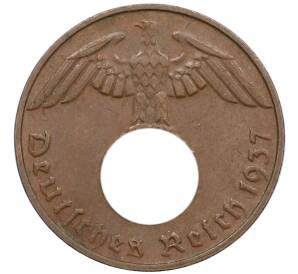 1 рейхспфенниг 1937 года D Германия — Фото №1