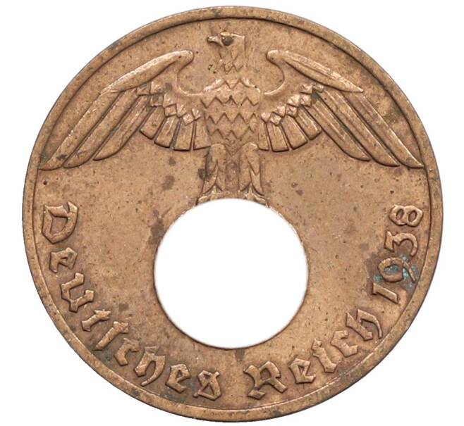 Монета 1 рейхспфенниг 1938 года E Германия (Артикул: K10-5387) — Фото №1