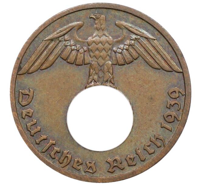 Монета 1 рейхспфенниг 1939 года F Германия (Артикул: K10-5389) — Фото №1