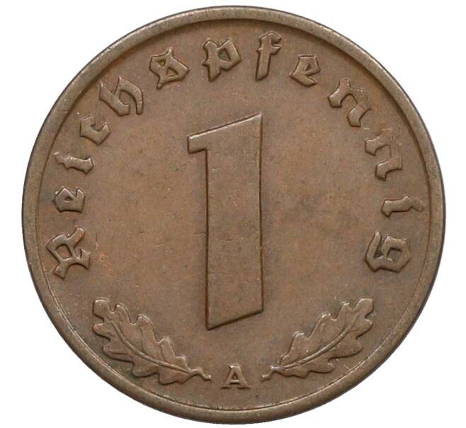 Монета 1 рейхспфенниг 1937 года A Германия (Артикул: K10-5391) — Фото №2