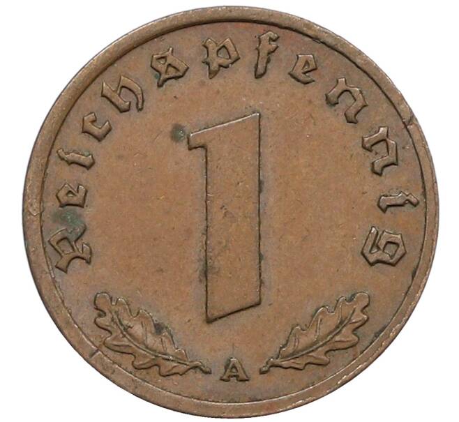Монета 1 рейхспфенниг 1939 года A Германия (Артикул: K10-5392) — Фото №2
