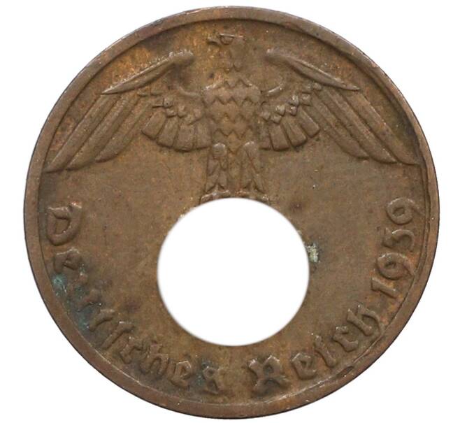 Монета 1 рейхспфенниг 1939 года D Германия (Артикул: K10-5394) — Фото №1
