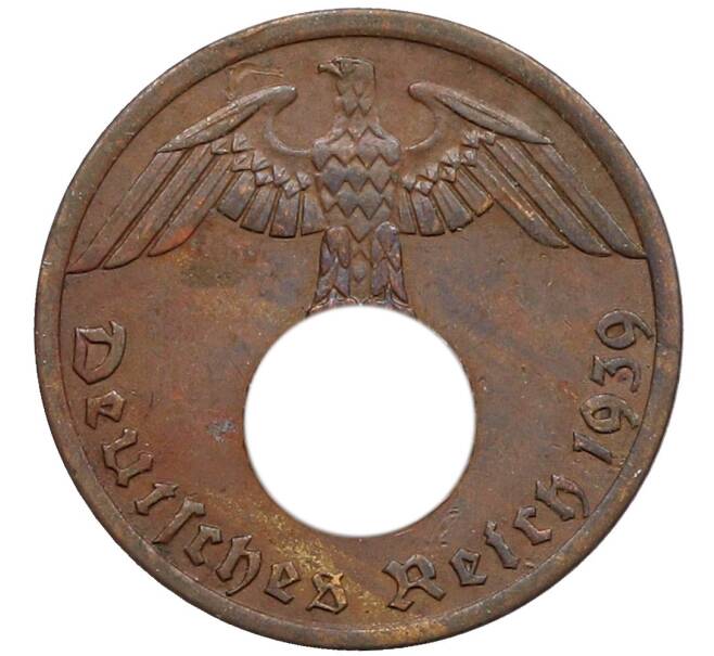 Монета 1 рейхспфенниг 1939 года A Германия (Артикул: K10-5395) — Фото №1
