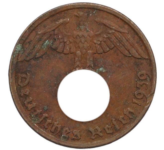 Монета 1 рейхспфенниг 1939 года G Германия (Артикул: K10-5397) — Фото №1