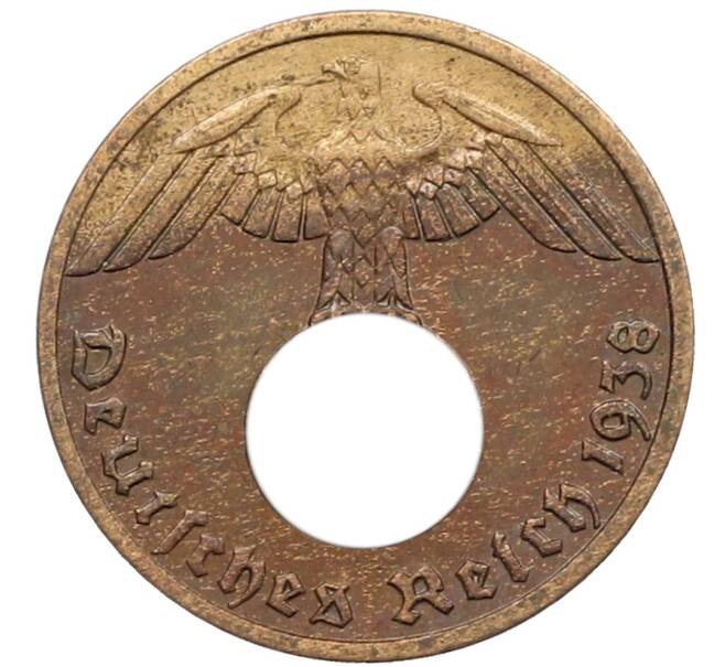 Монета 1 рейхспфенниг 1938 года A Германия (Артикул: K10-5398) — Фото №1