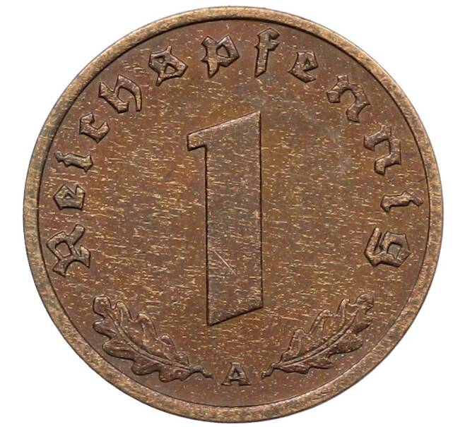Монета 1 рейхспфенниг 1938 года A Германия (Артикул: K10-5398) — Фото №2