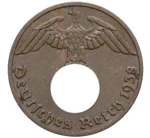 1 рейхспфенниг 1938 года E Германия — Фото №1