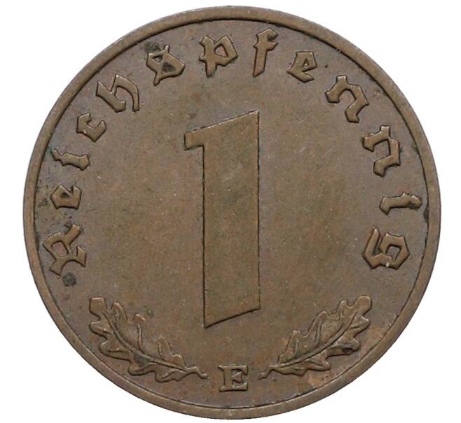 Монета 1 рейхспфенниг 1938 года E Германия (Артикул: K10-5410) — Фото №2