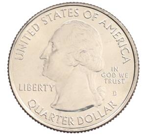 1/4 доллара (25 центов) 2017 года D США «Национальные парки — №39 Национальный монумент острова Эллис» — Фото №2