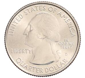 1/4 доллара (25 центов) 2014 года D США «Национальные парки — №21 Национальный парк Грейт-Смоки-Маунтинс» — Фото №2