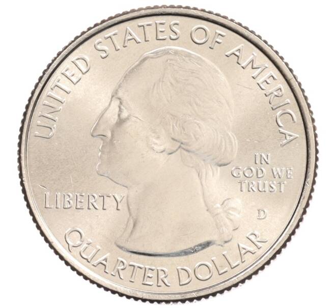 Монета 1/4 доллара (25 центов) 2014 года D США «Национальные парки — №21 Национальный парк Грейт-Смоки-Маунтинс» (Артикул: M2-90232) — Фото №2