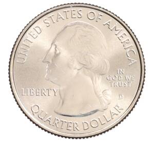 1/4 доллара (25 центов) 2014 года D США «Национальные парки — №21 Национальный парк Грейт-Смоки-Маунтинс» — Фото №2