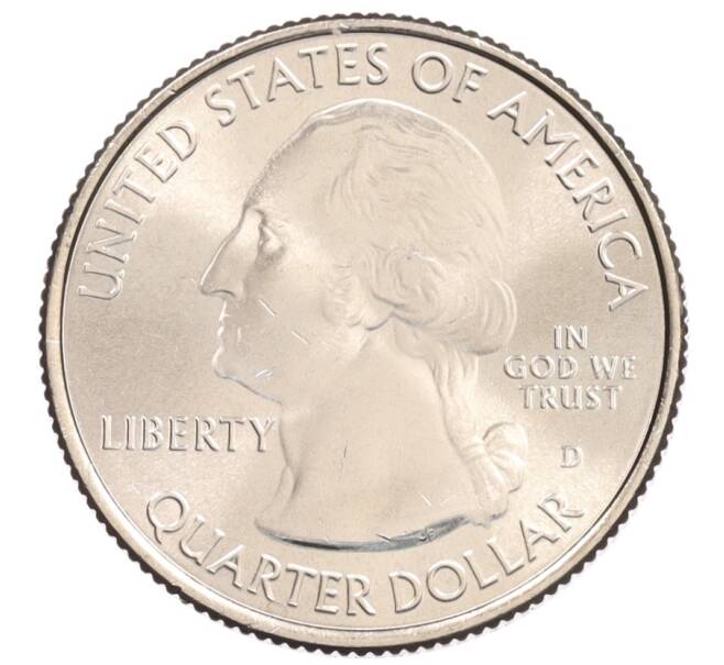 Монета 1/4 доллара (25 центов) 2014 года D США «Национальные парки — №21 Национальный парк Грейт-Смоки-Маунтинс» (Артикул: M2-90235) — Фото №2