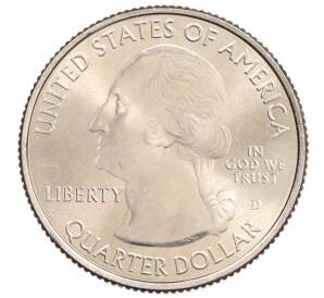 1/4 доллара (25 центов) 2014 года D США «Национальные парки — №21 Национальный парк Грейт-Смоки-Маунтинс» — Фото №2