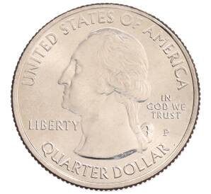 1/4 доллара (25 центов) 2017 года P США «Национальные парки — №40 Национальный исторический парк имени Джорджа Роджерса Кларка» — Фото №2