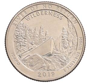 1/4 доллара (25 центов) 2019 года P США «Национальные парки — №50 Дикая местность Река Фрэнк Черч» — Фото №1