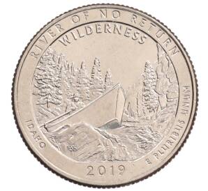 1/4 доллара (25 центов) 2019 года P США «Национальные парки — №50 Дикая местность Река Фрэнк Черч» — Фото №1