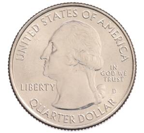 1/4 доллара (25 центов) 2016 года D США «Национальные парки — №31 Национальный лес Шоуни» — Фото №2