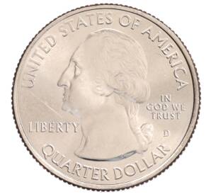 1/4 доллара (25 центов) 2014 года D США «Национальные парки — №24 Национальный парк Грейт-Санд-Дьюнс» — Фото №2