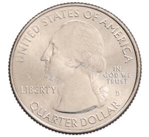 1/4 доллара (25 центов) 2014 года D США «Национальные парки — №24 Национальный парк Грейт-Санд-Дьюнс» — Фото №2