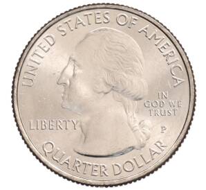 1/4 доллара (25 центов) 2015 года P США «Национальные парки — №28 Национальная автомагистраль Блу-Ридж» — Фото №2