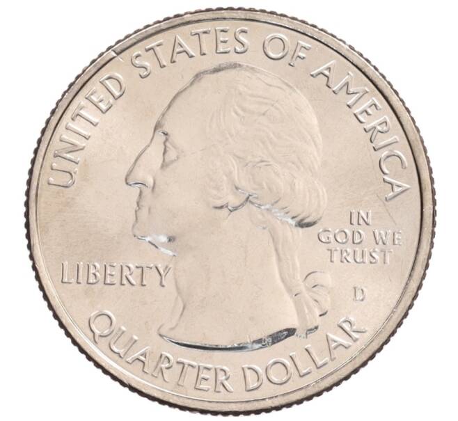 Монета 1/4 доллара (25 центов) 2018 года D США «Национальные парки — №45 Национальное убежище дикой природы острова Блок» (Артикул: M2-90292) — Фото №2