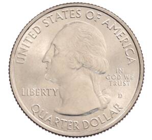 1/4 доллара (25 центов) 2016 года D США «Национальные парки — №31 Национальный лес Шоуни» — Фото №2