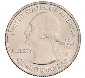 1/4 доллара (25 центов) 2016 года D США «Национальные парки — №31 Национальный лес Шоуни» — Фото №2