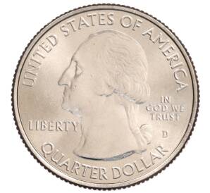 1/4 доллара (25 центов) 2012 года D США «Национальные парки — №12 Национальный исторический парк Чако» — Фото №2