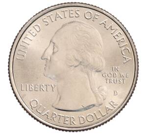 1/4 доллара (25 центов) 2012 года D США «Национальные парки — №15 Национальный парк Денали» — Фото №2