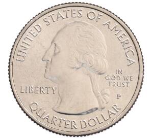 1/4 доллара (25 центов) 2015 года P США «Национальные парки — №29 Национальное убежище дикой природы Бомбай-Хук»